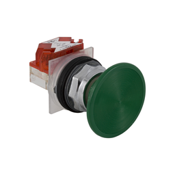 9001KR25G – Head for spring return push button, Harmony 9001K, metal, mushroom 57mm, green, 30mm