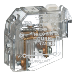 9999SO5 – NEMA Motor Starter and contactor, Type S, isolated alarm contacts, for melting alloy overload relays, NC alarm contact