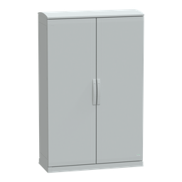 NSYPLAZT15104G – Floor standing polyester enclosure, Thalassa PLA, open bottom, ventilated canopy, 1500x1000x420mm, IP44, IK10
