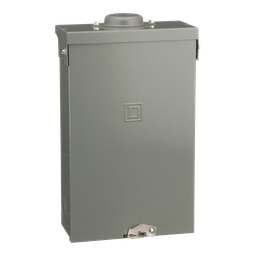 QO148L125GRB – Load center, QO, 1 phase, 4 spaces, 8 circuits, 125A fixed main lugs, NEMA3R, gnd bar