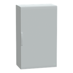 NSYPLA1274G – Floor standing polyester enclosure, Thalassa PLA, plain door, completely sealed, 1250x750x420mm, IP65, IK10