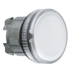 ZB4BV07S – Head for pilot light, Harmony XB4, clear Ø22 mm with grooved lens BA9s bulb