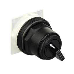 9001SKS12B – Selector switch head, Harmony 9001SK, plastic, standard handle, black, 30mm, 2 positions, stay put