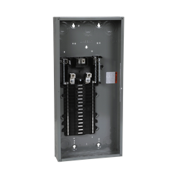 QO130L200PWG – Load center, QO, 1 phase, 30 spaces, 30 circuits, 200A convertible main lugs, PoN, NEMA1, wide gutter
