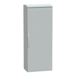 NSYPLAT1253G – Floor standing polyester enclosure, Thalassa PLA, plain door, ventilated canopy, 1250x500x320mm, IP44, IK10