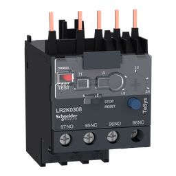 LR2K0308 – Differential thermal overload relays, TeSys K, 1.8 to 2.6A, class 10A
