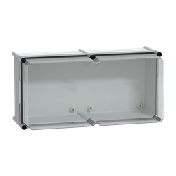 NSYPLS2754AG – PLS box, polyester rear, transparent PC cover IP66 27x54x23cm
