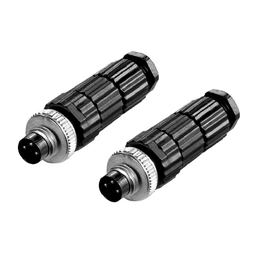 VW3L50200 – connector kit for assembly of cables for 2 I/O signals – 2 connectors M8 3 pins