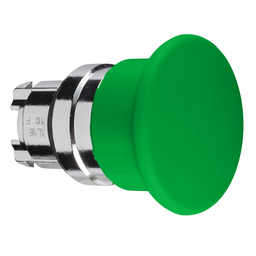 ZB4BC3 – Head for non illuminated pushbutton, Harmony XB4, mushroom 40mm, metal, green, 22mm, spring return