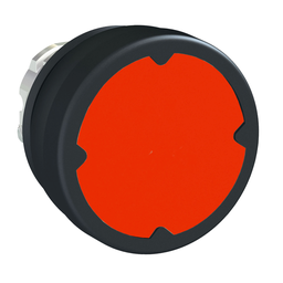 ZB4BC480 – Head for push button, Harmony XB4, harsh environment, metal, red flush, 22mm, unmarked