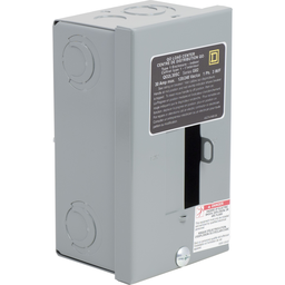 QO2L30SC – Load center, QO, 1 phase, 2 spaces, 2 circuits, 30A fixed main lugs, NEMA1, surface cover, CSA
