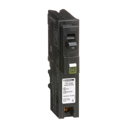 HOM115PCAFIC – Mini circuit breaker, Homeline, 15A, 1 pole, 120VAC, 10kA AIR, combo arc fault, plug on neutral, plug in, UL