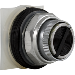 9001KQ14B – Push-button switch, Harmony 9001K, metal, flush, black, 30mm, 2 positions, stay put