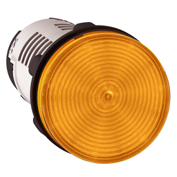 XB7EV08BP – Monolithic pilot light, Harmony XB7, plastic, orange, 22mm, integral LED, 24V AC DC