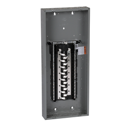 HOM3060L125PC – Load center, Homeline, 1 phase, 30 spaces, 60 circuits, 125A convertible main lugs, PoN, NEMA1, combo cover