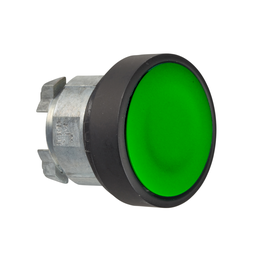 ZB4BA37 – Head for non illuminated push button, Harmony XB4, green flush push button 22mm, spring return, unmarked
