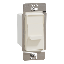SQR31103LA – Fan speed controller, X Series, slide, single pole, 1 way, light almond, matte finish