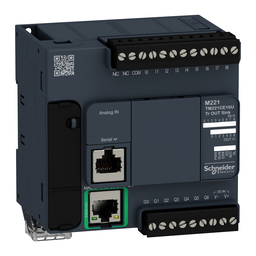 TM221CE16U – logic controller, Modicon M221, 16 IO, transistor, NPN, Ethernet