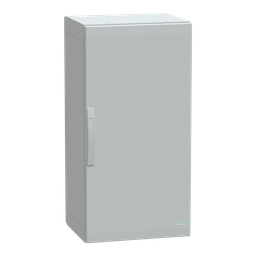 NSYPLA1054G – Floor standing polyester enclosure, Thalassa PLA, plain door, completely sealed, 1000x500x420mm, IP65, IK10