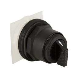 9001SKS53B – Head for selector switch, Harmony 9001SK, plastic, standard handle, black, 30mm, 3 positions, return both sides to center, cam code 3
