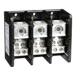 9080LBA363104 – Power distribution block, Linergy, 3 pole, 1 line, 4 load, 335A Cu, 270A Al, 600V
