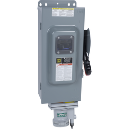 H363AWAVW – Safety switch, heavy duty, fusible, 100A, 600VAC, 600VDC, 3 poles, 75hp, NEMA 12K, Appleton, view window