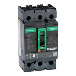 JJM36250 – Circuit breaker, PowerPacT J, 250A, 3 pole, 600VAC, 25kA, lugs, thermal magnetic, 80%
