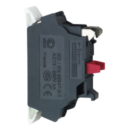 ZBE1025 – Single contact block, Harmony XB4, silver alloy, spring clamp terminal, 1NC