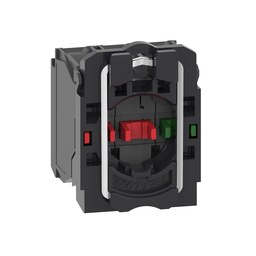 ZB5AZ141 – Single contact block with body fixing collar, Harmony XB5, plastic, screw clamp terminal, 1NO 2NC
