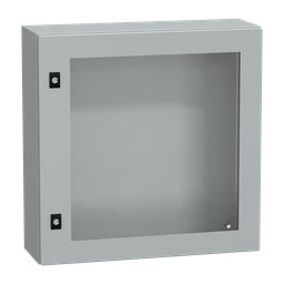NSYCRN66200T – PanelSeT CRN tspt door w/o mount.plate. H600xW600xD200 IP66 IK08 RAL7035..