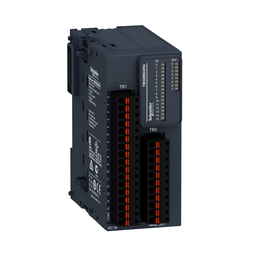 TM3DM24RG – discrete IO module, Modicon TM3, 24 IO, 16 inputs, 8 relay outputs, spring, 24V DC