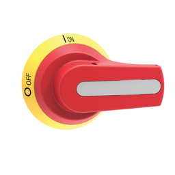 VLSH3S7NRD – Disconnect switch, TeSys VLS, pistol grip handle, 70 mm diameter, screw mounting, red handle, 7 mm shaft, defeatable