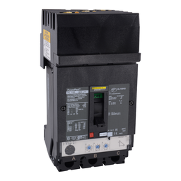 HLA36100U31X – Circuit breaker, PowerPacT H, 100A, 3 pole, 600VAC, 50kA, I-Line, Micrologic 3.2, 80%, ABC