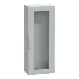 NSYPLA1253TG – Floor standing polyester enclosure, Thalassa PLA, glazed door, completely sealed, 1250x500x320mm, IP65, IK08