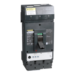 LJA36400CU33X – Circuit breaker, PowerPacT L, 400A, 3 pole, 600VAC, 25kA, I-Line, MicroLogic 3.3S, 100%, ABC