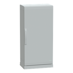 NSYPLAZ1053G – Floor standing polyester enclosure, Thalassa PLA, plain door, open bottom, 1000x500x320mm, IP54, IK10