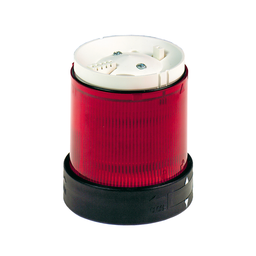 XVBC4B4 – Indicator bank, Harmony XVB, illuminated unit, plastic, red, 70mm, flashing, for bulb or LED, 24V AC, 24…48V DC
