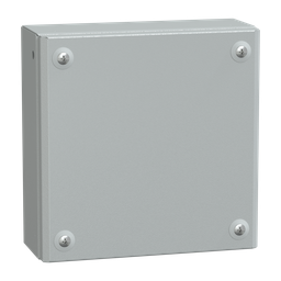 NSYSBM20208 – Metal industrial box plain door H200xW200xD80 IP66 IK10 RAL 7035