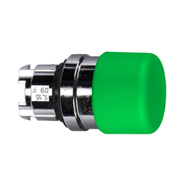 ZB4BC34 – Head for non illuminated push button, Harmony XB4, XB5, green 30mm mushroom pushbutton 22mm spring return