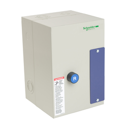 LE1D183A62OG70 – IEC Starter, TeSys LE1, full voltage non reversing, unfused, 18A, 5HP at 460VAC, 120VAC 50/60Hz coil, NEMA 1