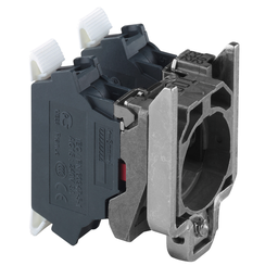 ZB4BZ1035 – Single contact block with body fixing collar, Harmony XB4, metal, spring clamp terminal, 2NO