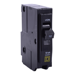 QO1105237 – Mini circuit breaker, QO, 10A, 1 pole, 120/240VAC, 10kA, plug in, ring
