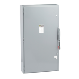 H365 – Safety switch, heavy duty, fusible, 400A, 3 wire, 3 pole, 250hp, 600VAC/DC, NEMA 1