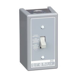 2510FG1 – Manual Starter, fractional horsepower, 16A, 1 pole, 1 HP at 277 VAC, toggle operated, no indicator, NEMA 1 enclosure