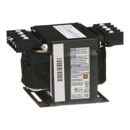 9070T250D52 – Transformer, Type T, industrial control, 250VA, 1 phase, 380/400/415V primary, 12/24V secondary, 80C rise
