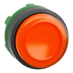 ZB5AW153 – Head for illuminated push button, Harmony XB5, orange projecting, 22mm, universal LED, spring return, unmarked