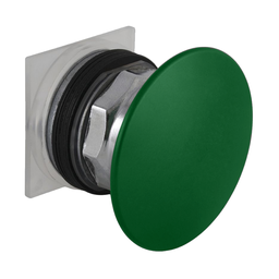 9001KR25GM – Head for push button, Harmony 9001K, metal, metal mushroom 60mm, green, 30mm, spring return