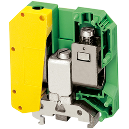 NSYTRV502PE – Terminal block, Linergy TR, green-yellow, 50mm2, protective earth, 2 points, Set of 50