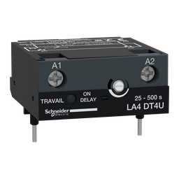 LA4DT4U – electronic timer module – type on delay 25…500 s – 24…250 V DC/AC