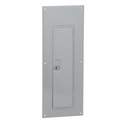 QOC342MQF – Replacement cover, QO, for 42 space load center with QDL main breaker, flush, gray